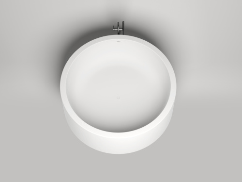 Ванна из литьевго мрамора Salini ISOLA 101111MF 200х200 отдельностоящая круглая - фото 3